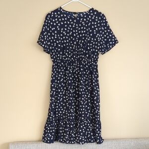 Large Shein Blue Floral Dress
